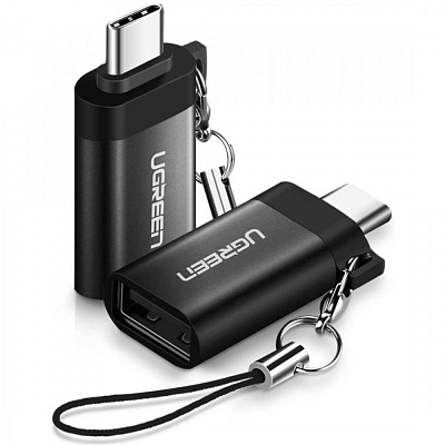 Переходник-адаптер UGREEN US270 Type C to USB 3.0 A Adapter Cable with Lanyard (Space Gray) (50283)