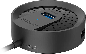 Хаб USB 4-port USB 3.0 A4Tech HUB-30C Black (HUB-30C BLACK)
