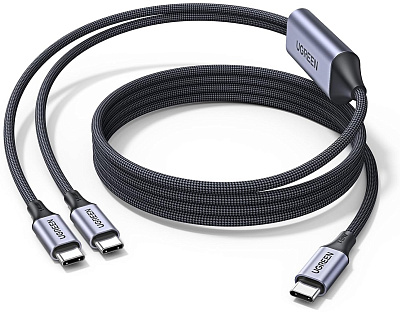 Кабель Ugreen US561, USB C - 2хUSB C, 1.5m (35087)