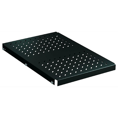 Полка стационарная ZPAS, 1U, 483×700 мм, черный металл, до 200 кг (W-5841-06-00-161)