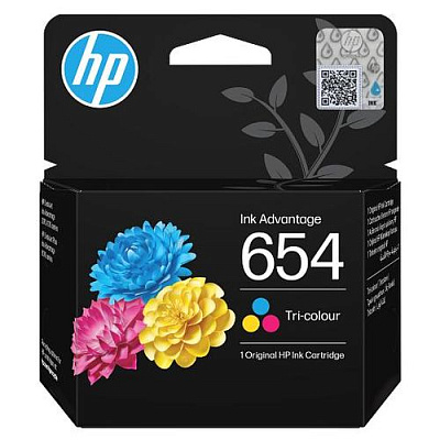 Картридж HP 654 Tri-color Original Ink Advantage Cartridge (7FP38UE)