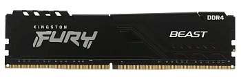 Оперативная память Kingston Fury Beast DDR4 DIMM 8Gb 3200MHz (KF432C16BB/8WP)