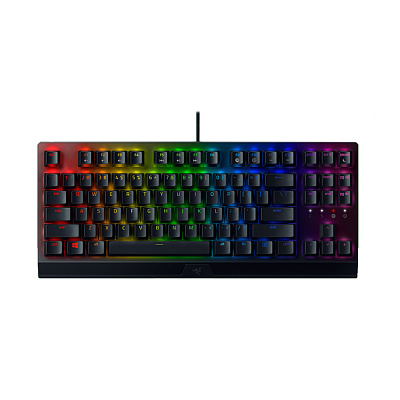 Клавиатура игровая Razer BlackWidow V3 TKL Мех/Green Switch/Черный/RGB (RZ03-03490700-R3R1)