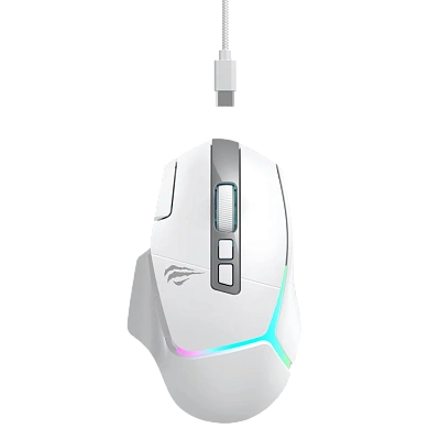 Компьютерная мышь Havit MS967WB, white+gray (2.0301600581015E+15)
