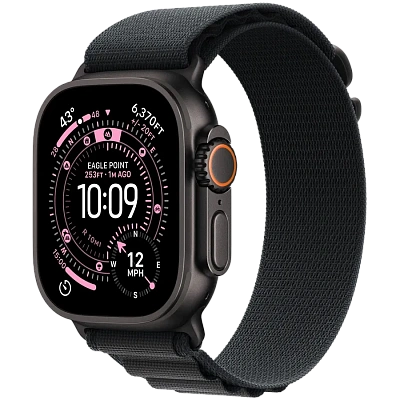 Смарт часы Apple Watch Ultra 3 GPS + Cellular 49mm Black Titanium Case with Black Alpine Loop - Small (MF0Q4QR/A)