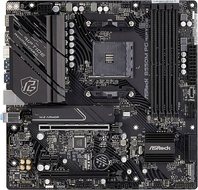 Материнская плата ASRock B550M PG Riptide, AM4,mATX (90-MXBI90-A0UAYZ)