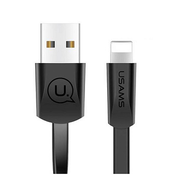 Кабель Apple Lightning Usams SJ-199, 1.2m, Black (SJ199IP01)