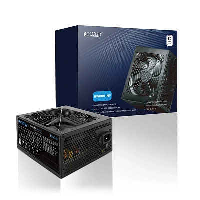 Блок питания PCCooler HW600-NP, 600W, Non Modular, 80+ HW600-NP (HW600-NP)