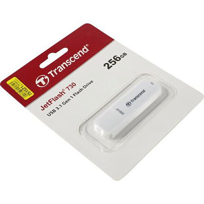 USB Флеш 256GB 3.0 Transcend TS256GJF730 белый (TS256GJF730)