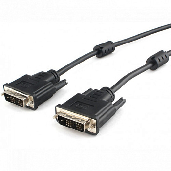 Кабель SVGA, DVI-D to DVI-D, m/m, Cablexpert, CC-DVIL-BK-15, 4.5м (CC-DVIL-BK-15)