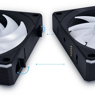 Вентилятор для корпуса Lian Li Uni Fan CL120 Wireless Reverse Black (G99.12RCL1W1B.00)
