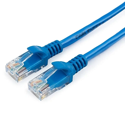 Патч-корд UTP Cablexpert, кат. 6, 0.5м, синий (PP6U-0.5M/B)