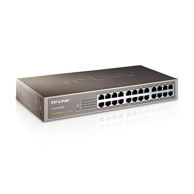 Коммутатор TP-Link TL-SF1024D 24-портовый Fast Ethernet настольный/монтируемый в стойку коммутатор (TL-SF1024D)