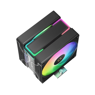 Вентилятор для процессора Ocypus Delta A40 SE BK Dual Fan ARGB - Черный (Delta-A40-BK2AAWN00S-GL)