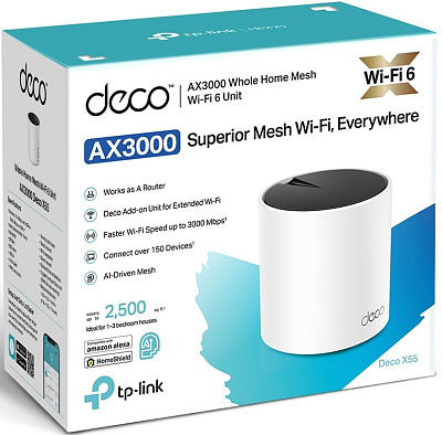 Беспроводная MESH-система Wi-Fi TP-Link Deco X55(1-pack) (Deco X55(1-pack))