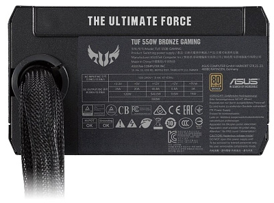 Блок питания ASUS TUF-550B-GAMING 550W 80Plus Bronze TUF-550B-GAMING (TUF-GAMING-550B)