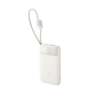Портативный внешний аккумулятор Baseus EnerFill FC11, 10000mAh 22.5W - Beige (E0027R05)