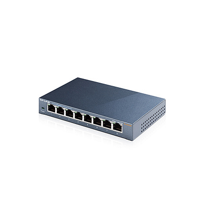 Коммутатор TP-Link TL-SG108 8-портовый 10/100/1000 Мбит/с  (TL-SG108(UN))