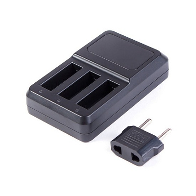 Зарядка для 3 батарей GoPro Hero 4 от USB Deluxe DLGP-404 (DLGP-404)