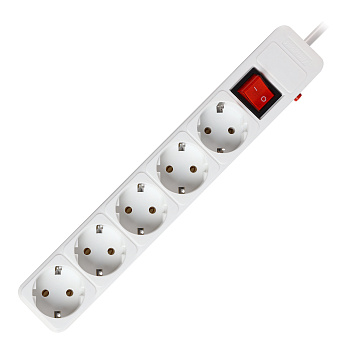 Сетевой фильтр SmartBuy 5 розеток, 5м (SBSP-50-W)