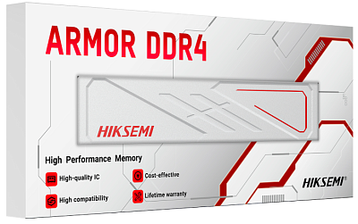 Оперативная память Hiksemi (Hikvision) Armor, DDR4 16 GB 3200MHz, White (HSC416U32E2 16G)