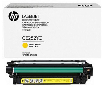 Картридж HP CE252YC, желтый (CE252YC)