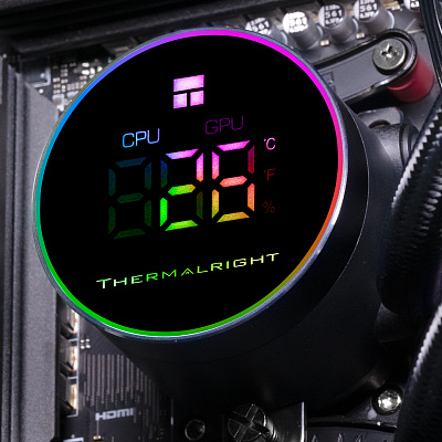 Кулер с водяным охлаждением Thermalright Frozen Magic 360 Digital ARGB BLACK V2 (TL-M12Q)