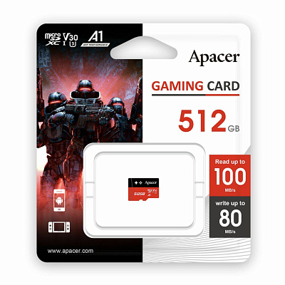 Карта памяти Apacer 512Gb AP512GMCSX10U7-RAGC (AP512GMCSX10U7-RAGC)