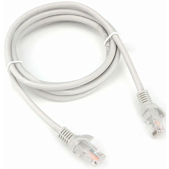 Патч-корд LSZH UTP Cablexpert PP31-1M кат. 5e, 1м, серый (PP31-1M)