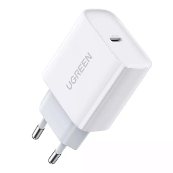 Зарядное устройство UGREEN на 1C, 20W, белый, CD137 (60450) 