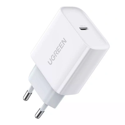 Зарядное устройство UGREEN на 1C, 20W, белый, CD137 (60450) 