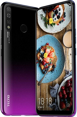 Смартфон Tecno Spark 4, 3/32GB, Royal Purple (KC2/ROYAL_PURPLE 32GB)