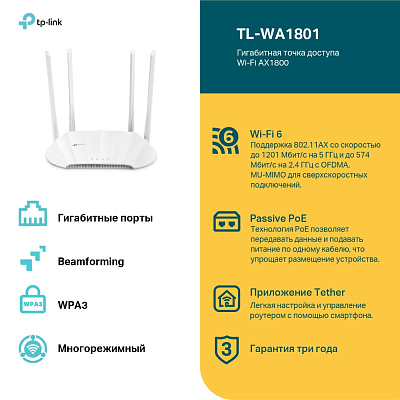 Точка доступа Tp-Link TL-WA1801 (TL-WA1801)