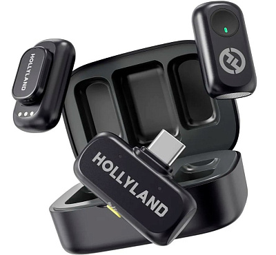 Петличный микрофон Hollyland Lark A1 Combo Черный (A1COM)