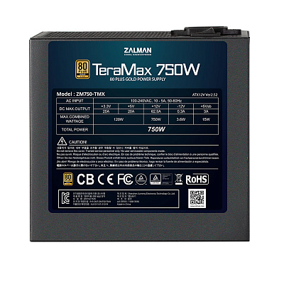 Блок питания Zalman TeraMax 750-TMX 750W (ZM750-TMX)