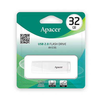 USB флеш-накопитель Apacer AH336 32GB Белый (AP32GAH336W-1)