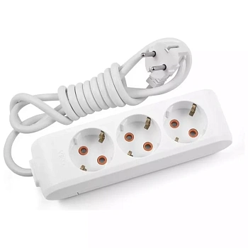 Удлинитель VIKO Multi-Let 3 х 5м (с заземлением, белый) (90114305)