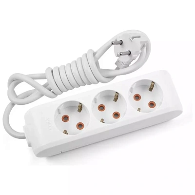 Удлинитель VIKO Multi-Let 3 х 5м (с заземлением, белый) (90114305)
