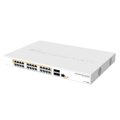 Сетевой коммутатор MikroTik CRS328-24P-4S+RM  Cloud Router Switch, 24x1000 (All PoE, 500W), 4SFP+ (CRS328-24P-4S+RM)