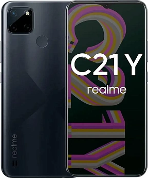Смартфон realme C21Y, 3/32GB - Black (RMX3261/32GB/BLACK)