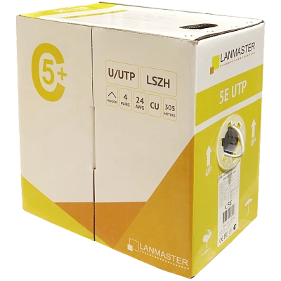 Кабель MOLEX Cat.5e U/UTP, 4 пары, 305 м, жёлтый (CAA-00462-YL)