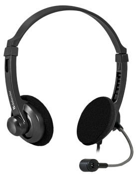  Наушники-гарнитура проводная Defender Aura HN-104 черный (63104)