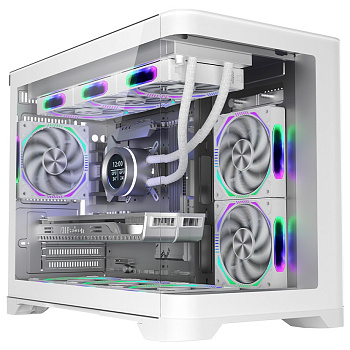Компьютерный корпус 1STPLAYER UV6 WHITE (UV6-WH-2FC7R-W-1FC7-W)