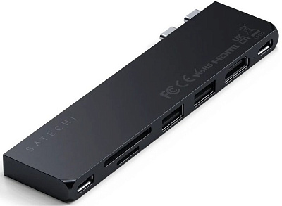 Картридер / USB-хаб Satechi USB-C Pro Hub Slim - Midnight (ST-HUCPHSD)