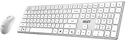 Комплект Клавиатура + Мышь MSI Forge K210 Wireless Combo, Белый (FORGE K210 W COMBO WHITE RU)