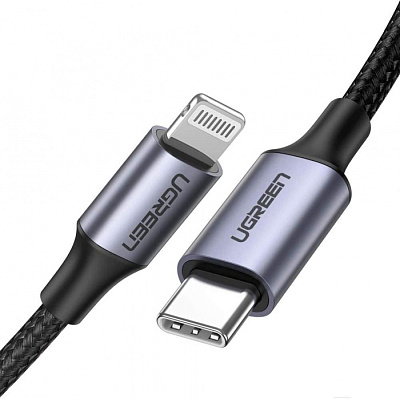 Кабель Ugreen US304 Lightning To Type-C 2.0 Male Cable 2M, 60761 (60761)