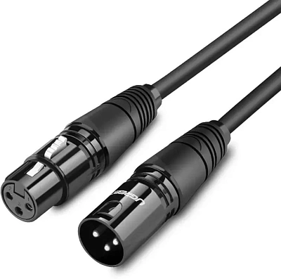 Кабель удлинитель Ugreen AV130, XLR(m) - XLR(f), 5m (UG-20712)