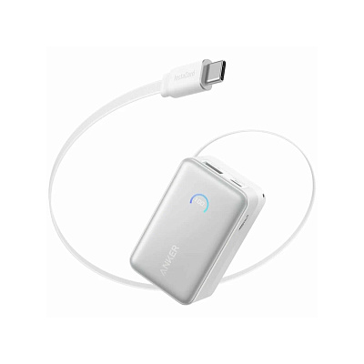 Портативный внешний аккумулятор Anker Nano 10000mAh 45W Белый (A1638H21) 