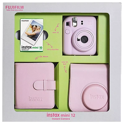 Фотоаппарат моментальной печати FUJIFILM INSTAX MINI 12 BUNDLE PINK (FOTSI00201)