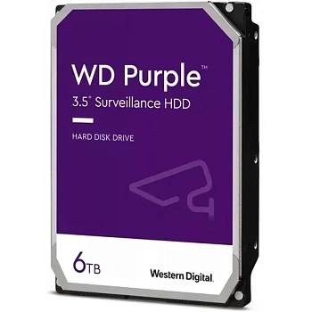 Жёсткий диск HDD 6 Tb SATA 6Gb/s Western Digital Purple WD64PURZ  (WD64PURZ)